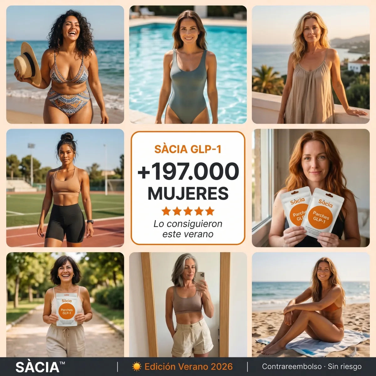 +197.000 mujeres lo consiguieron este verano con Sàcia GLP-1