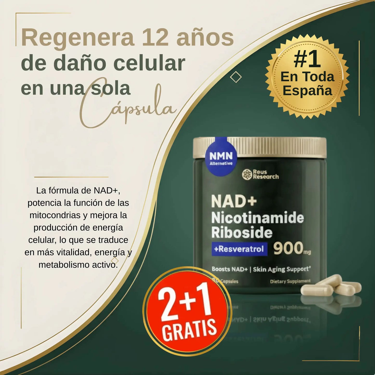 Tu Piel Más Firme y Radiante| NAD+ CELLULAR RESET™