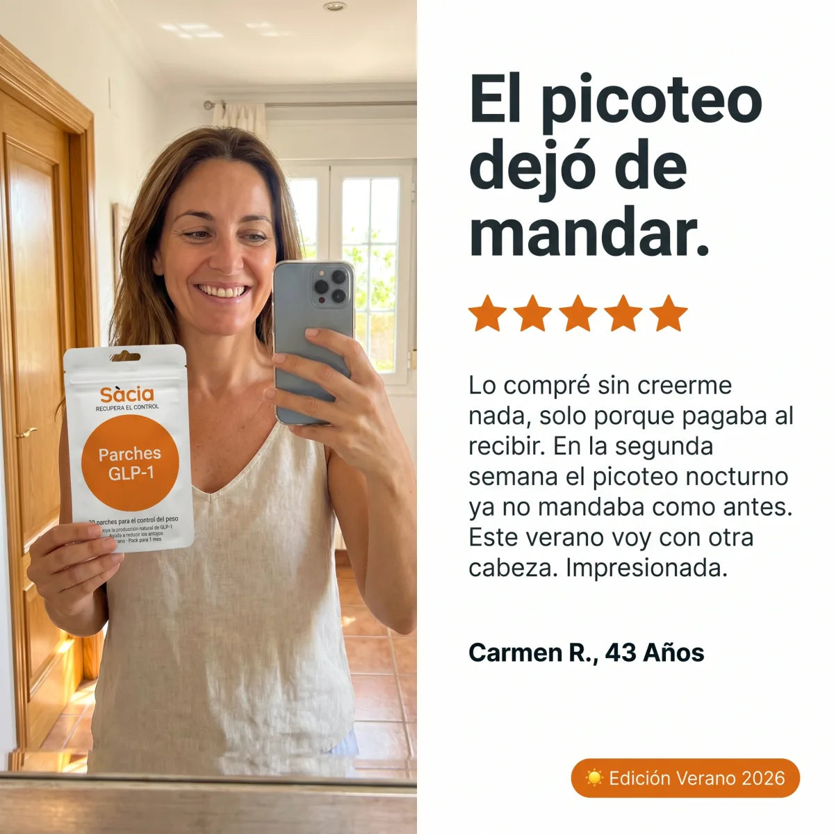 Testimonio Carmen R., 43: el picoteo dejó de mandar