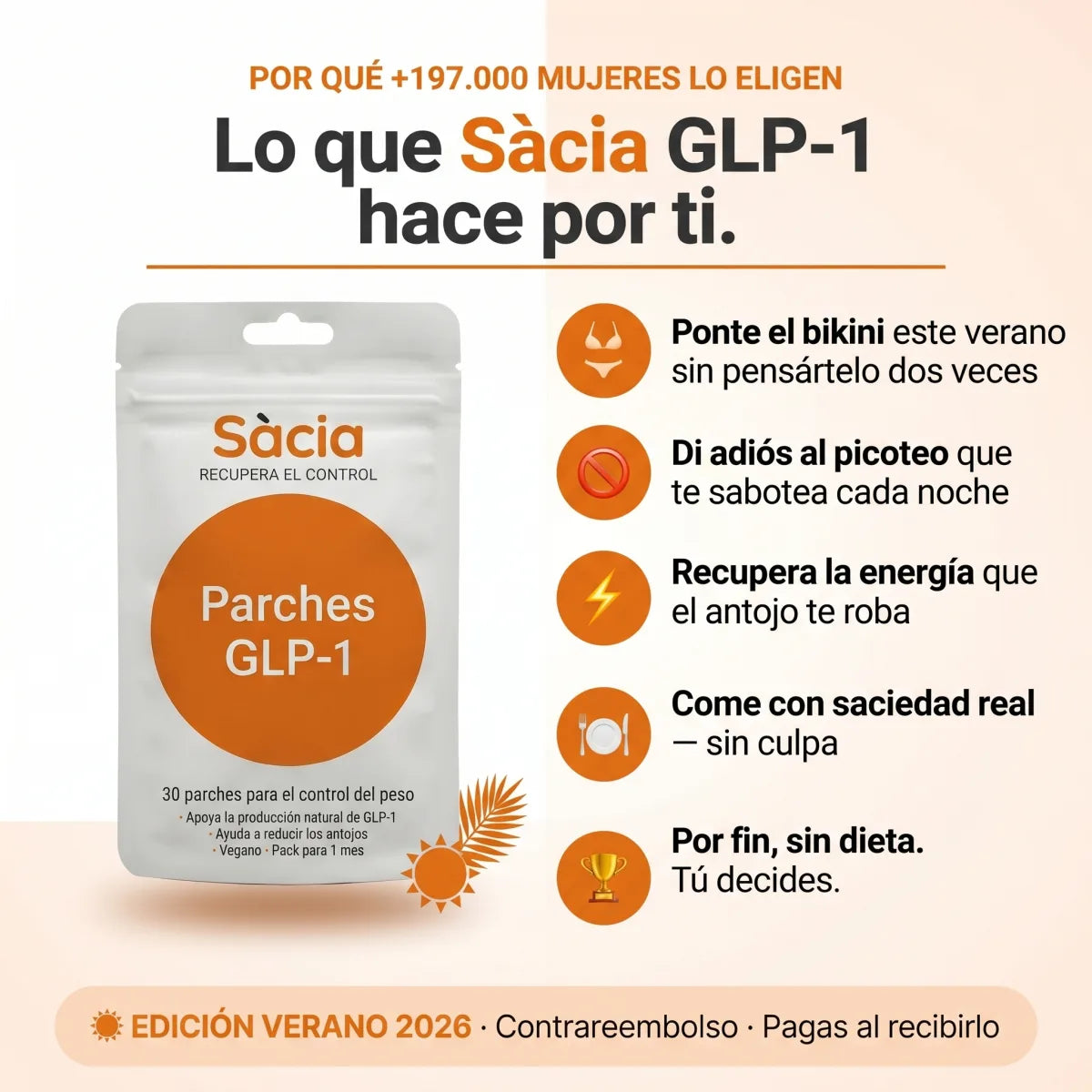 Lo que Sàcia GLP-1 hace por ti — 5 beneficios