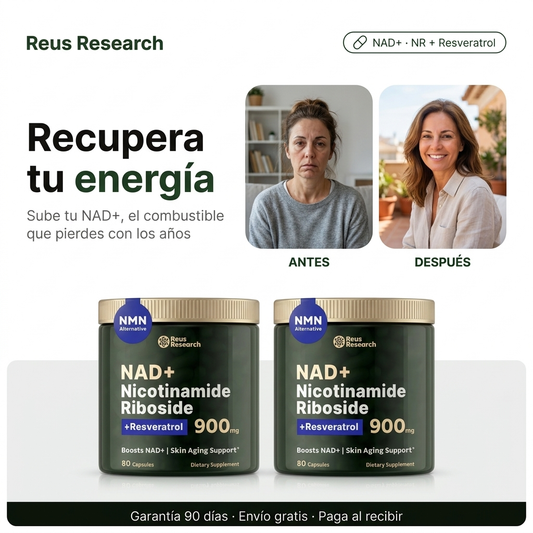 No es la edad, es tu NAD+ — recupera tu energía (Reus Research)